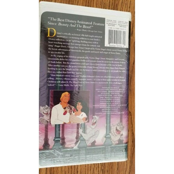 Disney Masterpiece VHS The Hunchback Of Notre Dame FACTORY SEALED!  LH7169 - Picture 2 of 4